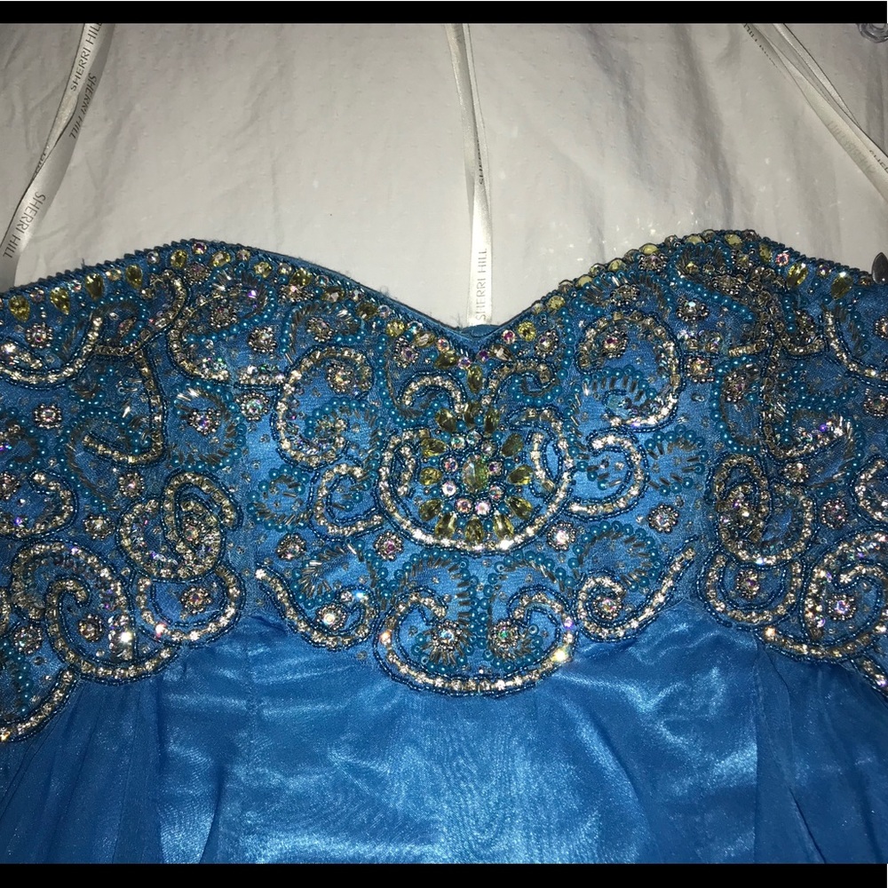 Sherri Hill homecoming dress - blue - Picture 3 of 7